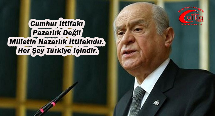 -MHP Lideri Bahçeli, Önemli Açıklamalar Yaptı.
