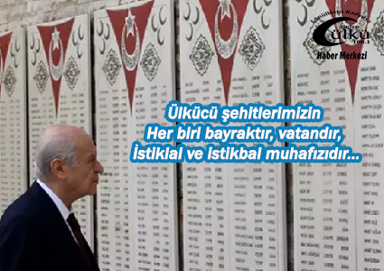 – MHP Lideri, Ülkücü şehitler anıtını ziyaret etti